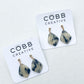 Midnight Marble Small Earrings