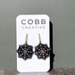 Black Spooky Spiderweb Earrings
