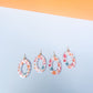 Large Pastel Fall Leaves Earrings