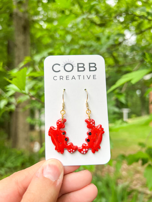 Happy Crab Earrings