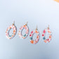 Large Pastel Fall Leaves Earrings