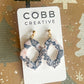 Winter Floral Drop Earrings
