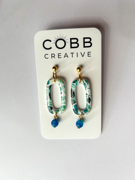 Forest Bloom Oval Earrings