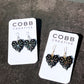 Black Spiderweb Heart Hook Earrings
