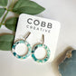 Forest Bloom Donut Shaped Earrings