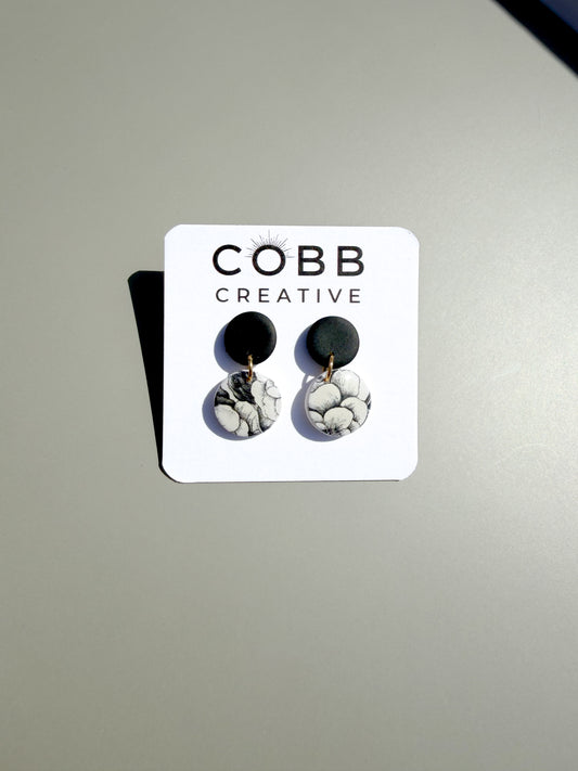 Spring Night Round Earrings