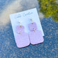 Purple Spring Drop Earrings