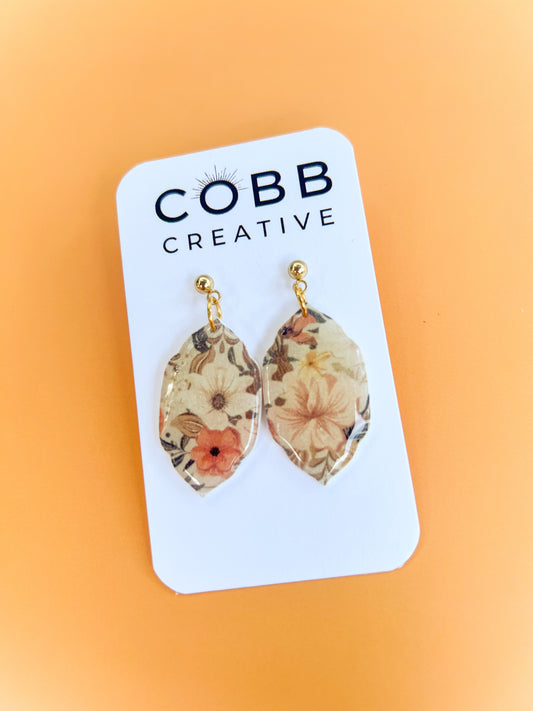 Fall Garden Long Drop Earrings