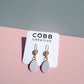 Large Purple Easter Egg Earrings