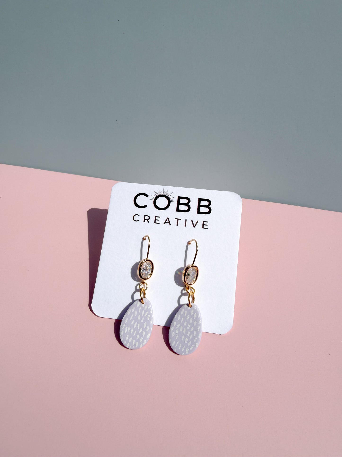 Large Purple Easter Egg Earrings
