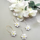 Cutesy Daisy Hoop Earrings