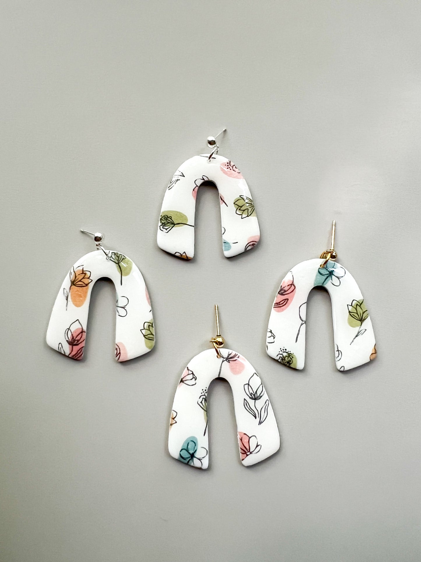 Colorful Garden Drop Earrings