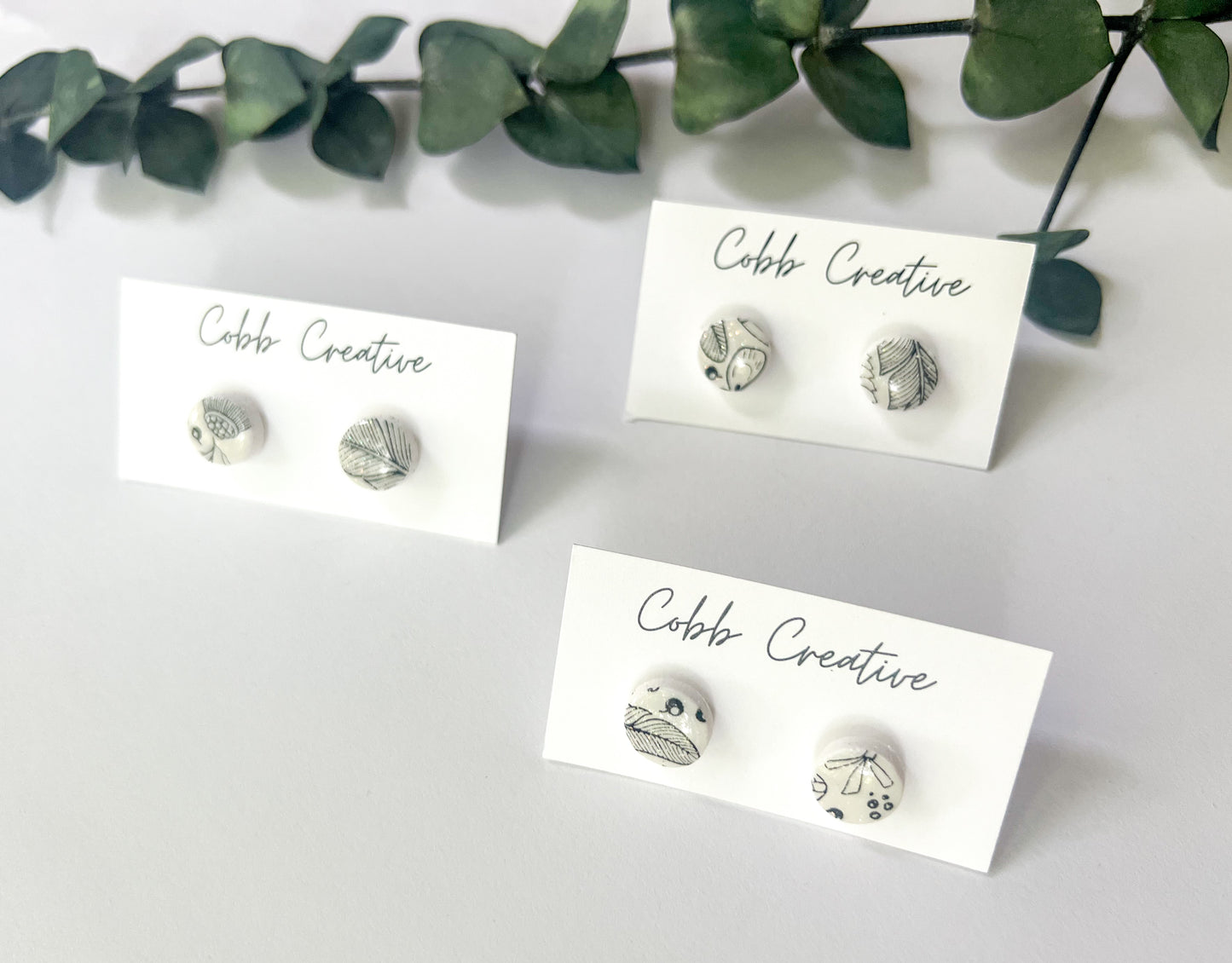 Garden Round Stud Earrings