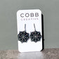 Black Spooky Spiderweb Earrings