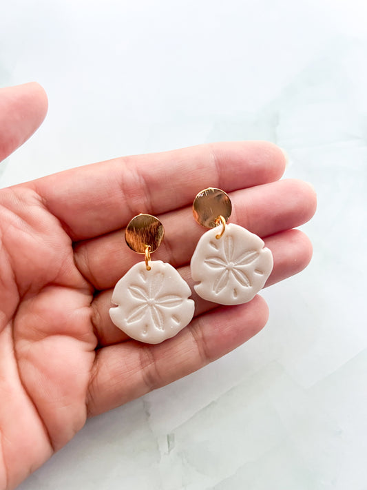 Sand Dollar Drop Earrings