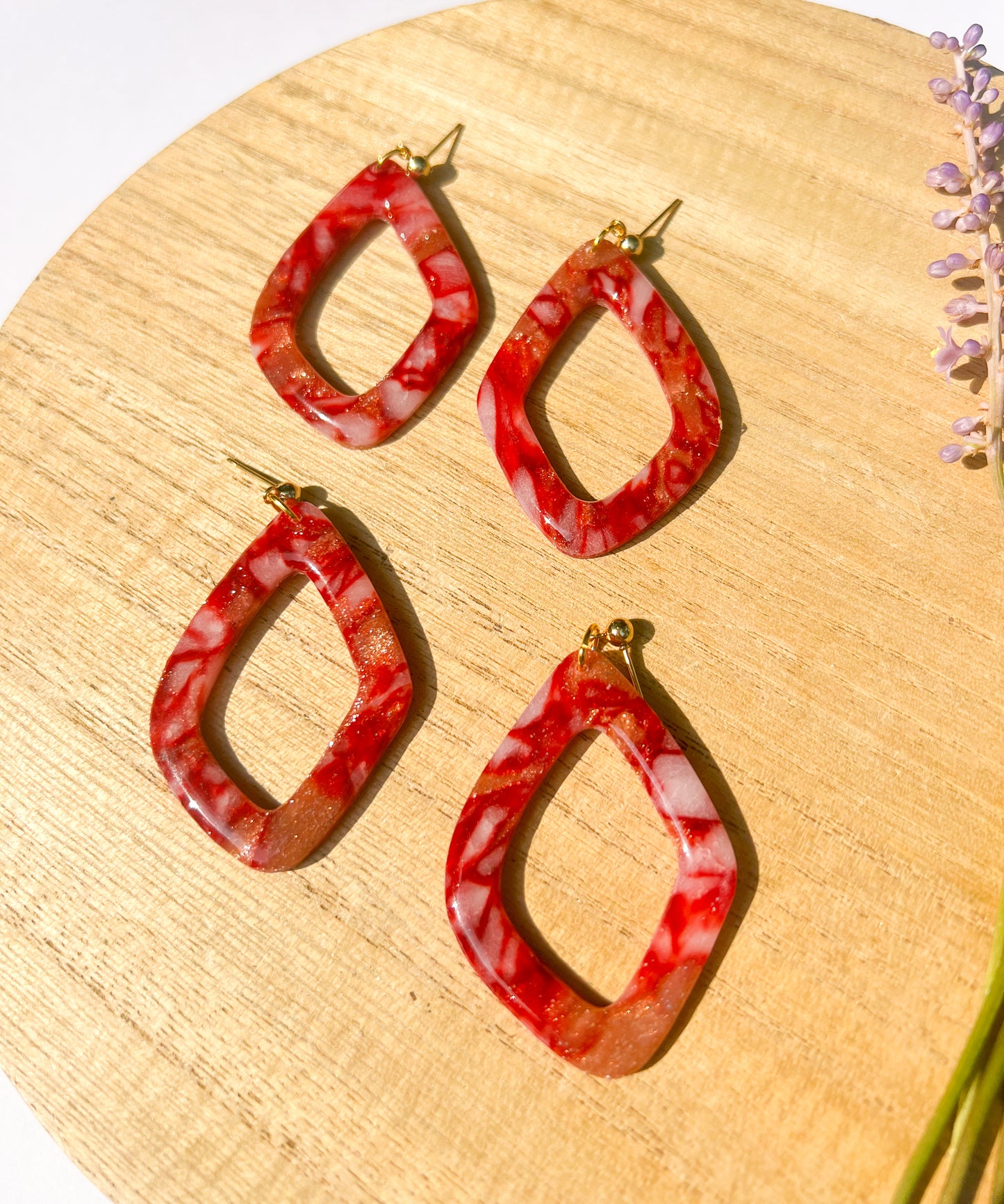 Large Summer Heat Earrings