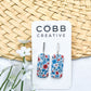 Berry Bloom Drop Earrings