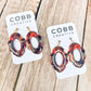 Fall Forest Scallop Drop Earrings