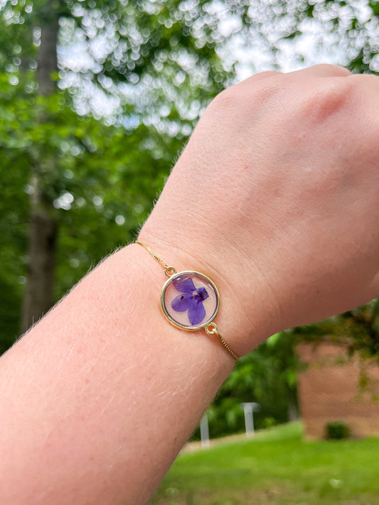 Gold Wildflower Bracelet