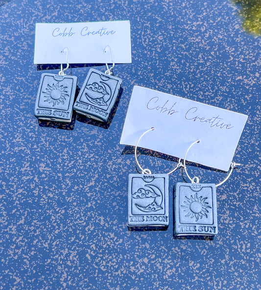 Tarot Book Drop Earrings