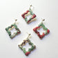 Poinsettia Drop Earrings