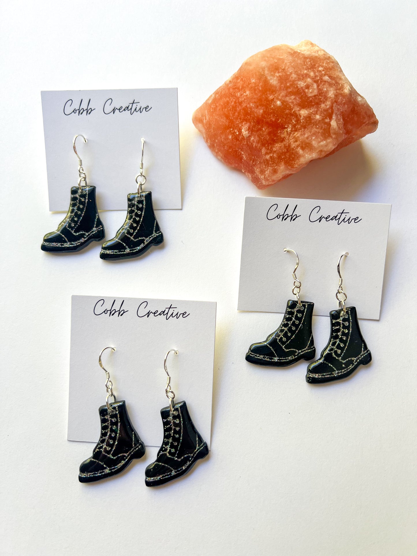 Combat Boot Hook Earrings