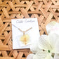 Neutral Square Pressed Flower Necklace