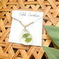 Four Leaf Clover Teardrop Necklace