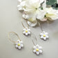 Cutesy Daisy Hoop Earrings