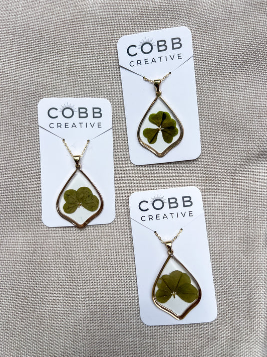 Large Four Leaf Clover Necklace