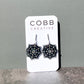 Black Spooky Spiderweb Earrings