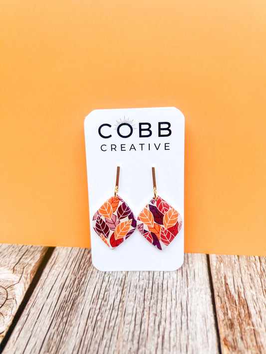 Fall Leaves Drop Earrings