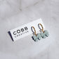 Mint Bow Hoop Earrings