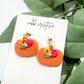 Small Pumpkin Earrings