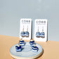 Beautiful Blue Book Stack Hook Earrings