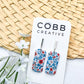 Berry Bloom Drop Earrings