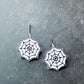 White Spooky Spiderweb Earrings