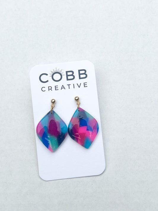 Rainbow Relic Rhombus Earrings