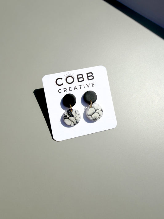 Spring Night Round Earrings