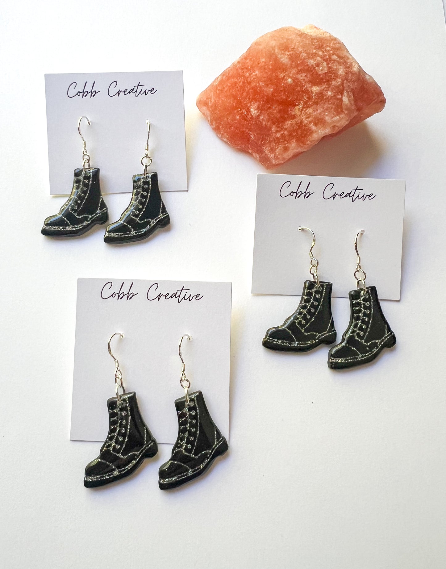 Combat Boot Hook Earrings