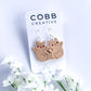Beige Cat Hook Earrings