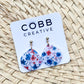 Painted Petals Dew Drop Earrings