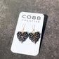 Black Spiderweb Heart Hook Earrings