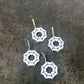 White Spiderweb Earrings