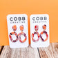 Donut Shaped Fall Leaves Earrings