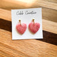 Heart Shaped Box Drop Earrings