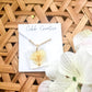 Neutral Square Pressed Flower Necklace