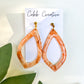 Peach Shula Drop Earrings