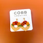Extruded Fall Florals Earrings