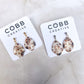 Dainty Footballs & Bows Earrings